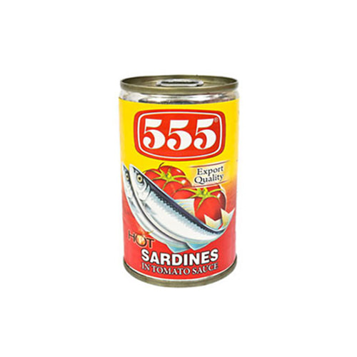 555 Sardines Hot 555 사딘스 토마토 핫 매운맛 레드